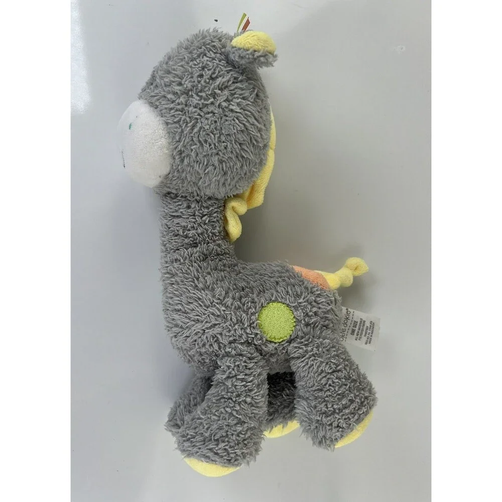Okie Dokie Gray & Yellow Soft Plush 10